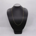 CADENA TEJIDO TRES POR UNO 18K