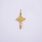 DIJE CRUZ CRISTO SAN BENITO 18K