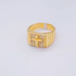 ANILLO PARA HOMBRE ROLEX CRISTO 18K