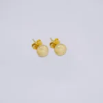 ARETES TOPO BOLA LISO 18K