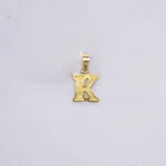 DIJE LETRA K ORO 18K