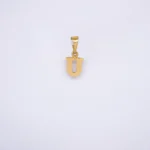 DIJE LETRA U ORO 18K