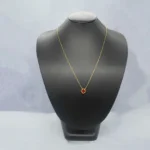 CADENA TEJIDO ROLON VAN CLEEF NEGRO ORO 18K