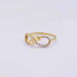 ANILLO INFINITO CON ZIRCONES 18K