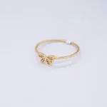 ANILLO MARIPOSA CON ZIRCONES 18K