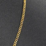 CADENA TEJIDO CUBANA CORTA ORO 18K - Image 2