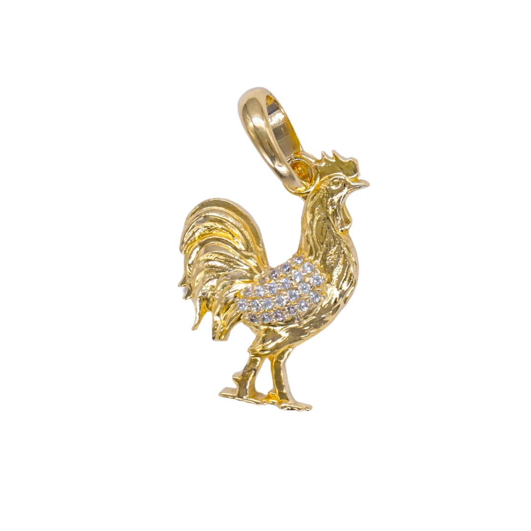 1951221.webp DIJE GALLO ORO 18K - Image 1