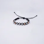 PULSO TEJIDO CON 11 BALINES ORO 18K