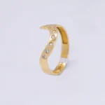 ANILLO CON ZIRCONES 18K