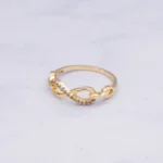 ANILLO INFINITO CON ZIRCONES 18K