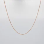 CADENA TEJIDO MILITAR ORO ROSA ORO 18K