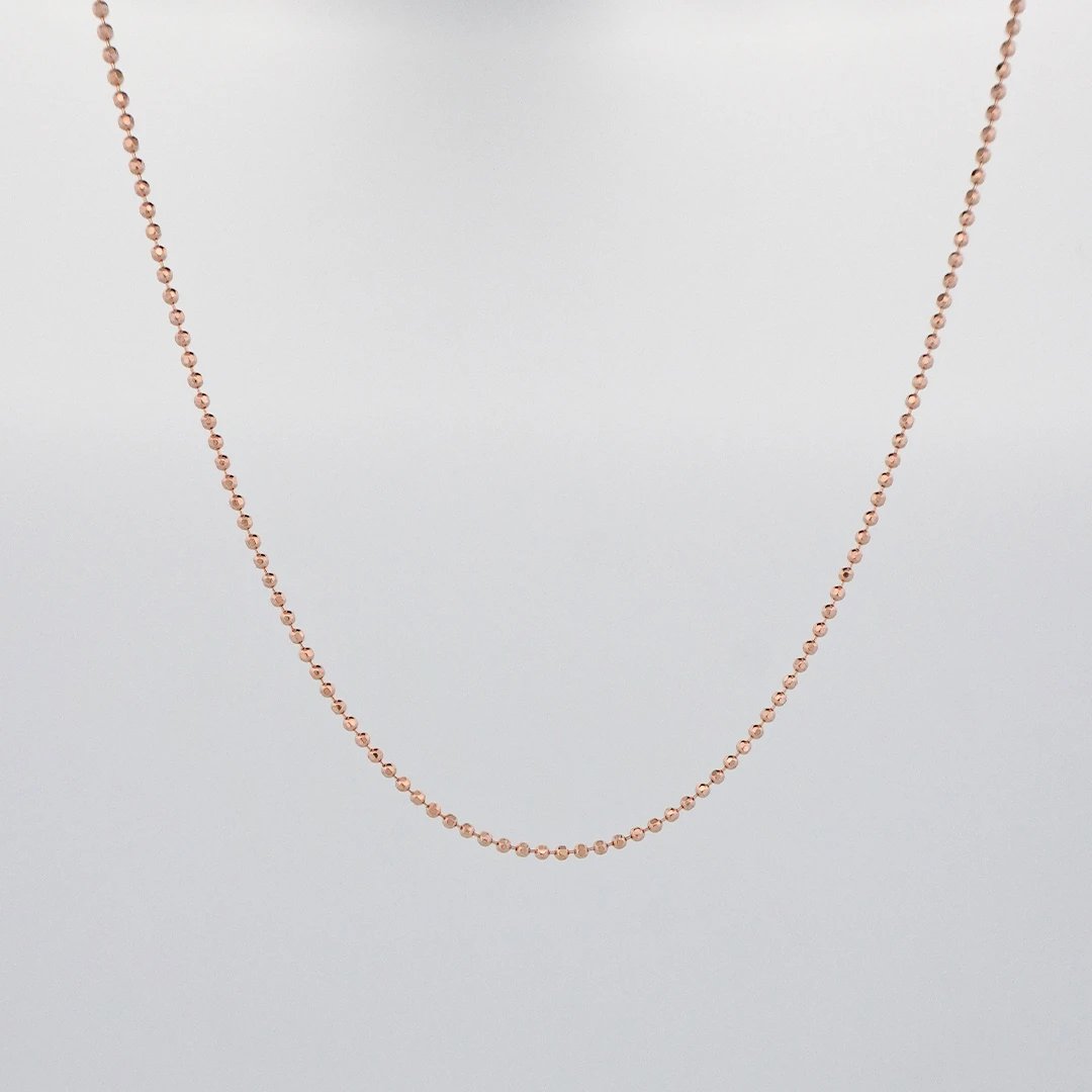 1503232.webp CADENA TEJIDO MILITAR ORO ROSA ORO 18K - Image 1