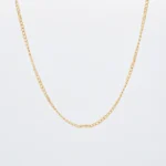CADENA TEJIDO CUBANA OJOS DE LINCE ORO 18K