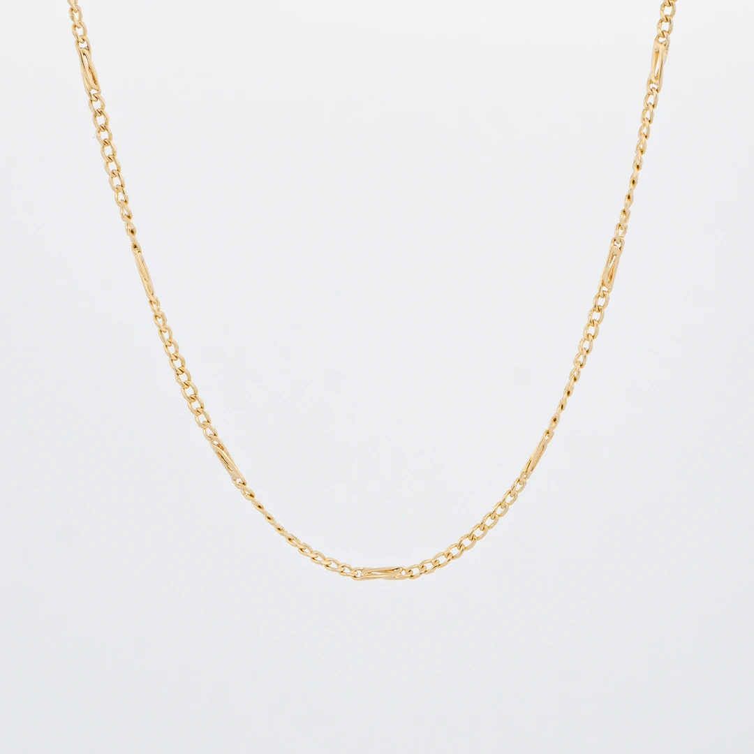 1503238.webp CADENA TEJIDO CUBANA OJOS DE LINCE ORO 18K - Image 1