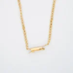 CADENA TEJIDO CUBANA OJOS DE LINCE ORO 18K - Image 2