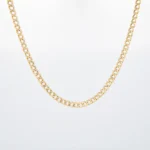 CADENA TEJIDO CUBANA HUECA ORO 18K