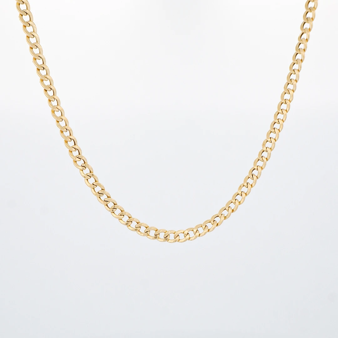 1503240.webp CADENA TEJIDO CUBANA HUECA ORO 18K - Image 1