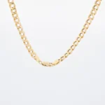 CADENA TEJIDO CUBANA HUECA ORO 18K - Image 3