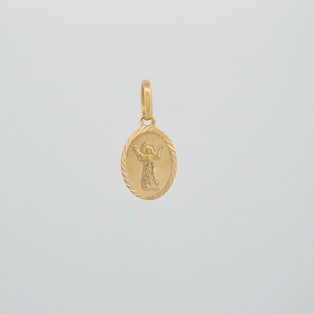 1516055.webp DIJE MEDALLA DIINO NIÑO ORO 18K - Image 1