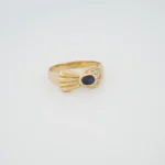 ANILLO PARA DAMA MOÑO PIEDRA ORO 18K