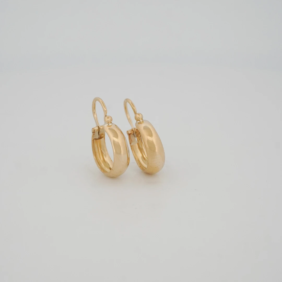 1522565.webp ARETES CANDONGAS LISAS ORO 18K - Image 1