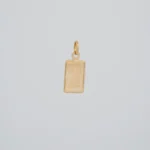 DIJE PLACA LINGOTE ORO 18K