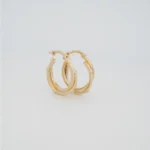 ARETES CANDONGAS CARTIER DOS OROS 18K