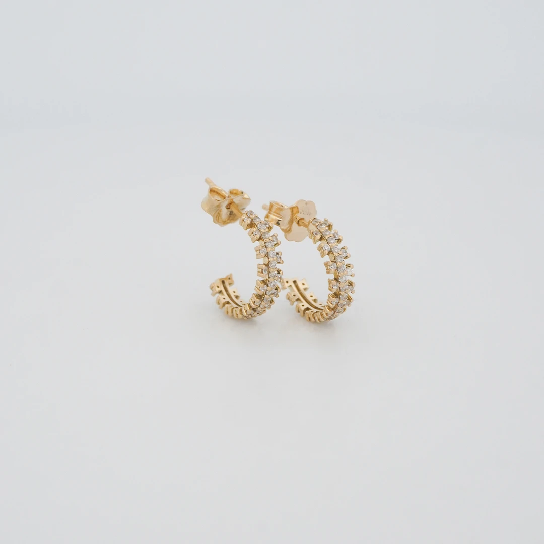 1522577.webp ARETES TOPOS CANDONGAS PIEDRAS ORO 18K - Image 1