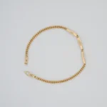 PULSO TEJIDO CUBANO PLACAS ORO 18K