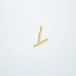 DIJE LETRA Y CALADA LISA ORO 18K