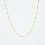 CADENA TEJIDO BANANA ORO 18K