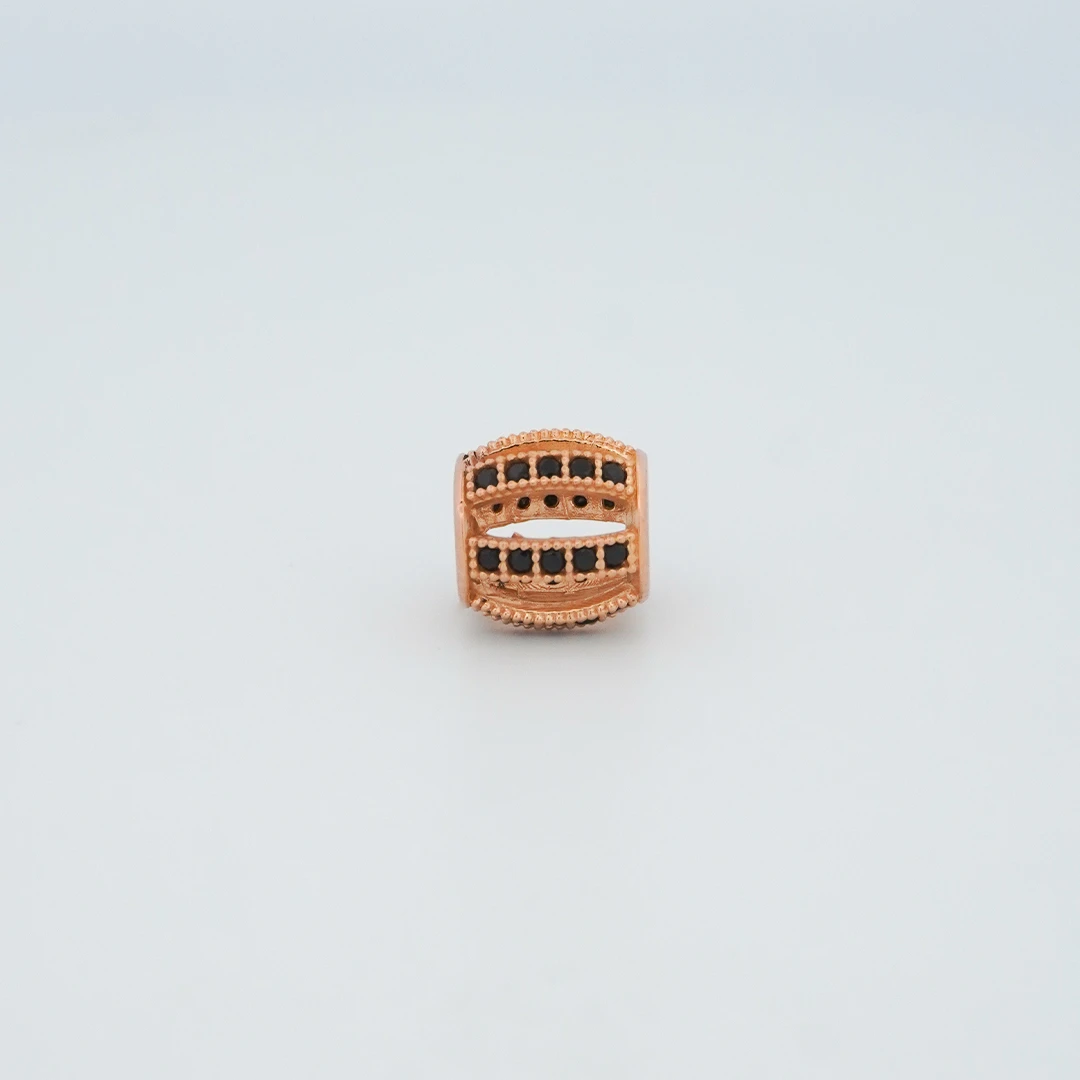 1551264.webp DIJE HERRAJE CILINDRO CALADO ORO ROSA 18K - Image 1