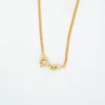 CADENA TEJIDO CUBABA HUECA LARGA ORO 18K - Image 2