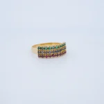 ANILLO PARA DAMA REGLETAS EN ORO 18 KILATES