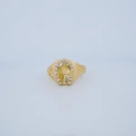 ANILLO PARA HOMBRE HERRADURA CABALLO PIEDRAS EN ORO 18 KILATES
