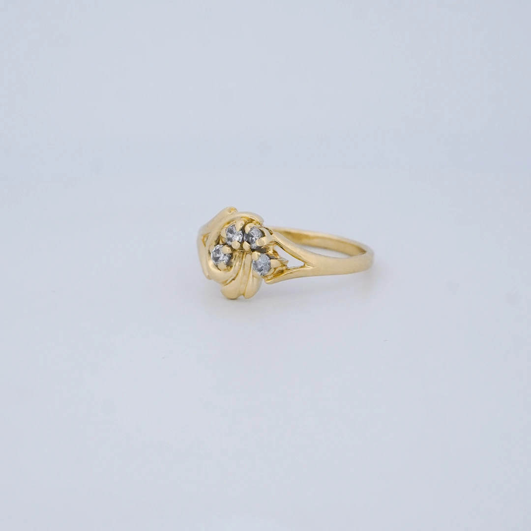 1634760.webp ANILLO PARA DAMA FLOR PIEDRAS EN ORO 18 KILATES - Image 1