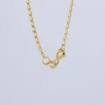 CADENA TEJIDO BANANA FINA CORTA EN ORO 18 KILATES - Image 2