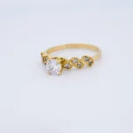 ANILLO SOLITARIO EN ORO 18 KILATES