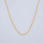 CADENA TEJIDO ROLON FINA EN ORO 18 KILATES