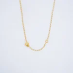 CADENA TEJIDO BANANA DIJE FLOR EN ORO 18 KILATES - Image 2
