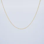 CADENA TEJIDO BANANA EN ORO 18 KILATES