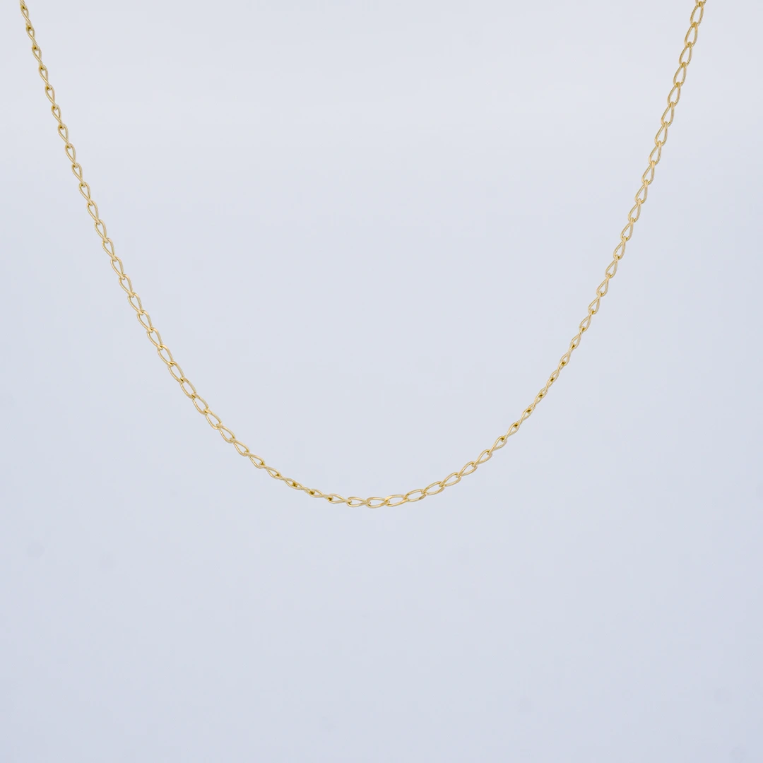 1657363.webp CADENA TEJIDO BANANA EN ORO 18 KILATES - Image 1