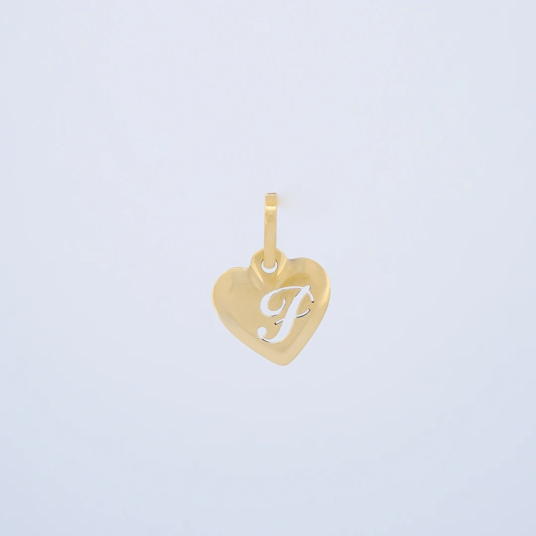 1657396.webp DIJE MEDALLA CORAZON CALADO LETRA F EN ORO 18 KILATES - Image 1