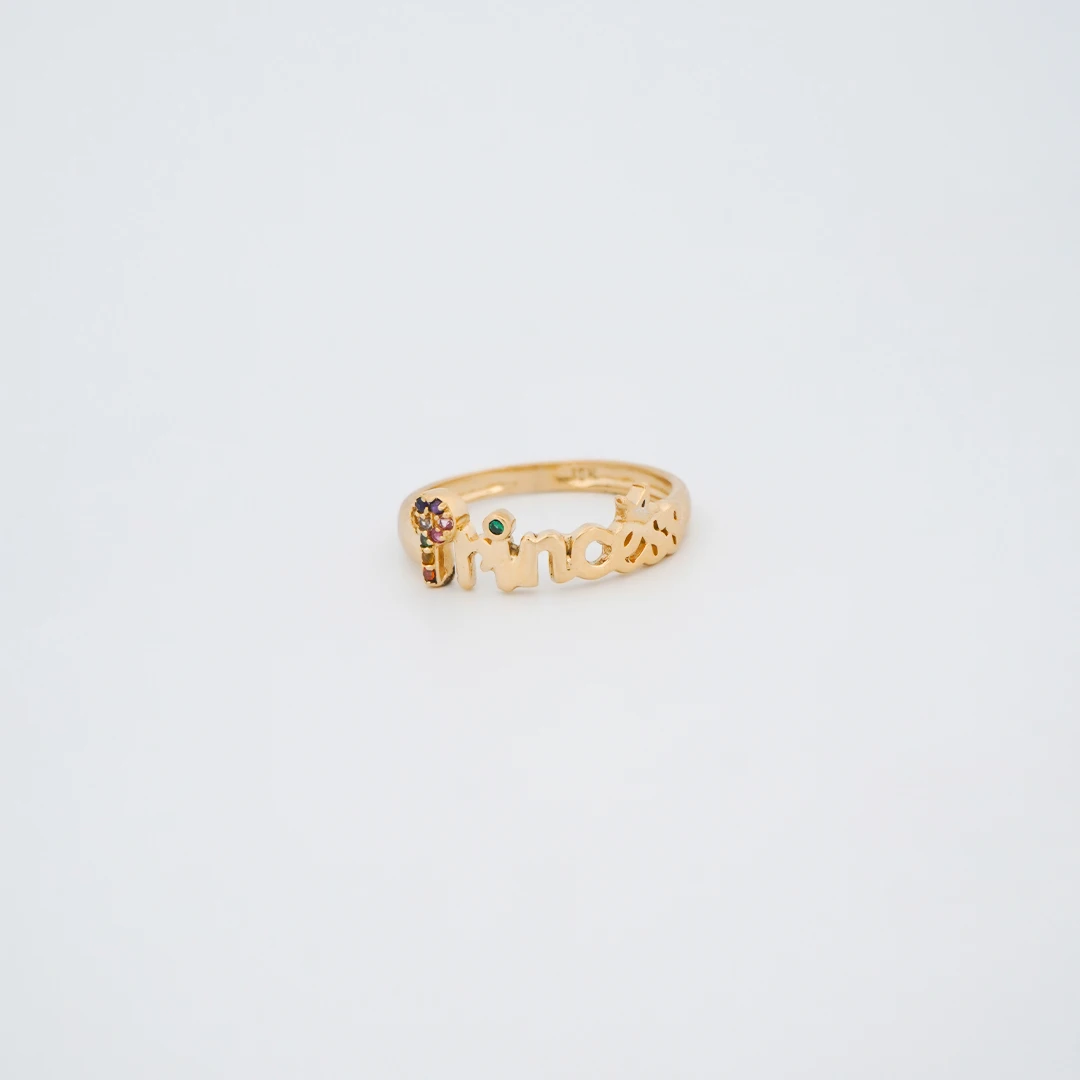 1872354.webp ANILLO PARA DAMA CALADO PRINCESA PIEDRAS ORO - Image 1