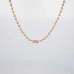 CADENA TEJIDO MILITAR ORO ROSA 18K - Image 2
