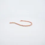 PULSO TEJIDO TENNIS ORO ROSA 18K
