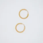 ARETES CANDONGAS HUECAS ORO 18K