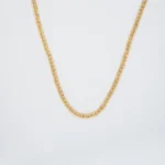 CADENA TEJIDO CUBANA HUECA ORO 18K