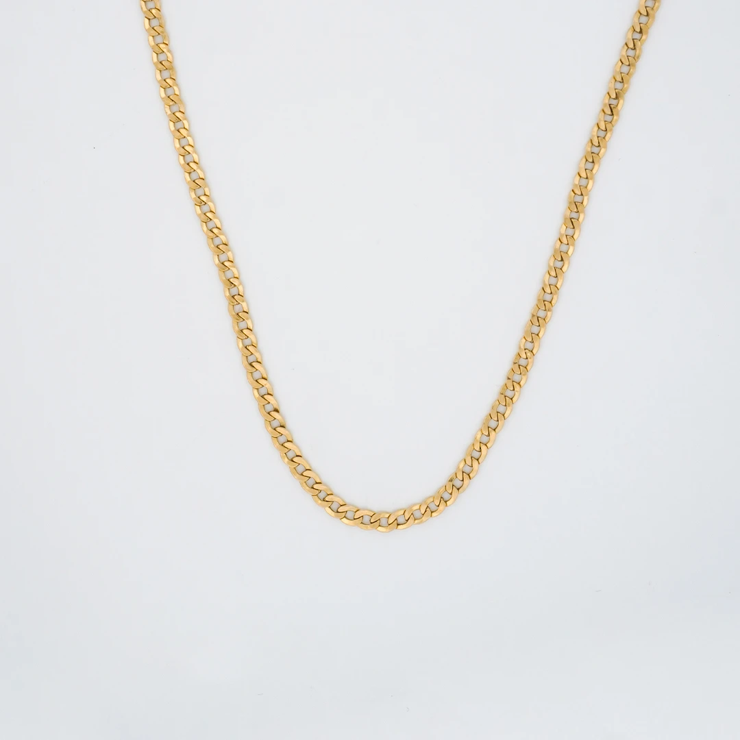 1872359.webp CADENA TEJIDO CUBANA HUECA ORO 18K - Image 1