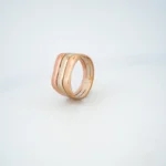 ANILLO PARA DAMA TRES OROS LISOS ORO 18K